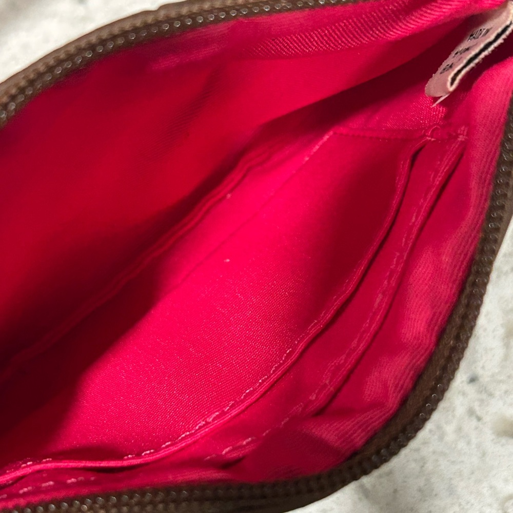 Coach Brown and Pink Signature Zip Wristlet with Hang Tag -Clean - Picture 6 of 7